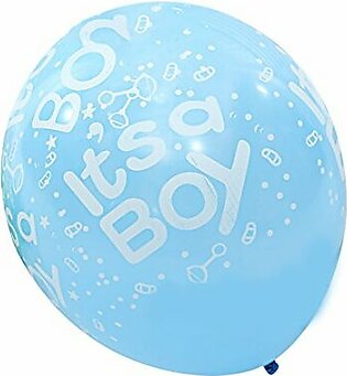 10 Pieces Its A Boy Latex Balloons Baby Boy For Baby Shower Party Decoration Blue Color