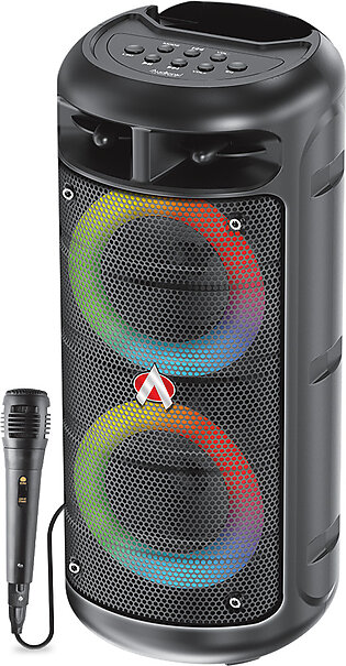 Audionic Solo X50 Portable Speaker | Mobile Speaker | Tws Function | Wired Mic | Bluetooth Speaker With Mic | Rechargeable Speakers | Bluetooth Speaker | Room Speakers | Speaker For Pc | Speaker Bluetooth Woofer | 1 Year Brand Warranty | Black