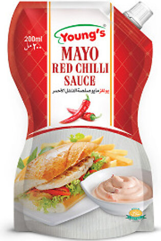 Mayo Red Chilli Sauce 200ml/ Youngs Mayo Red Chilli Sauce 200ml