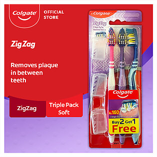 Colgate Zig Zag Toothbrush - Triple Pack (Soft)
