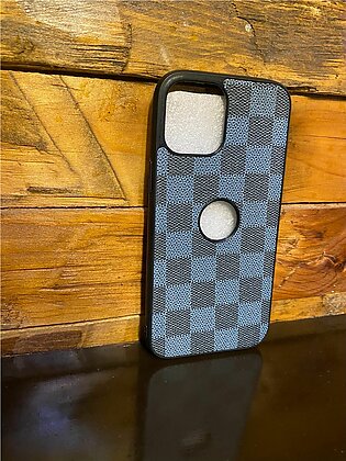 Iphone 11 Pro Fashion Texture Grid Leather Back Cover