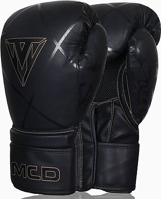 Mcd Professional Gloves Tx-400 Black Genuine Leather Made Boxing Gloves, Best Overall Boxing Gloves, Boxing Bag Gloves For Men, Punch Bag Gloves For Women, Sandbag Gloves For Girls, Fitness Gloves For Boys