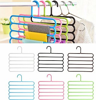 Pack Of 2 Multicolors Cloth Hanger 5 Layer