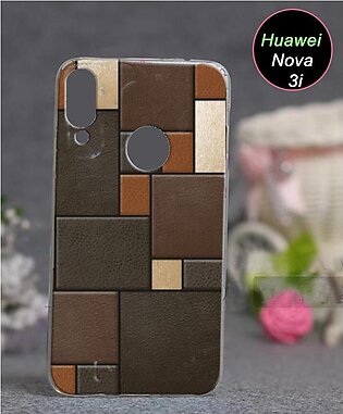Back Cover For Huawei Nove 3i - Leather Style Cover