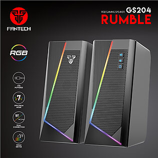 FANTECH RUMBLE GS204 RGB Gaming Speakers for Gaming Setup With Bluetooth 5.1 Connectivity