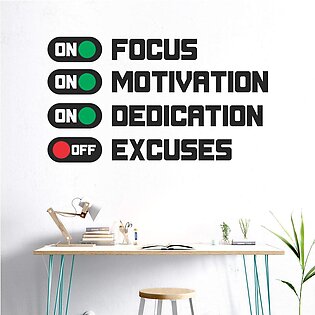 Motivational Quote Design Wall Sticker