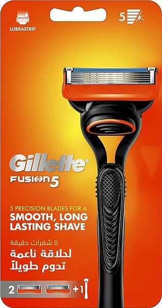 Gillette Fusion Manual System Shaving Razor (handle + 2 Carts)