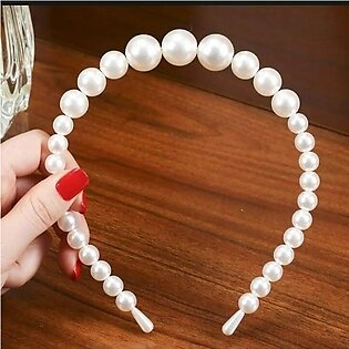 Pearl Hairband For Girls - Premium Quality, Stylish, And Long-lasting Hair Accessory - Elegant And Adorable
