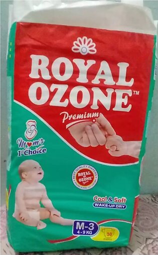 Royal Ozone Baby Diaper 3 Medium 50 Peice Pack