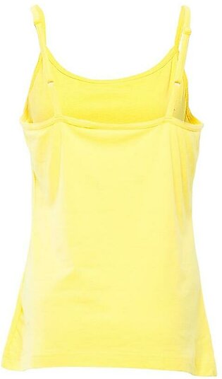 Yellow Cotton Camisole For Women