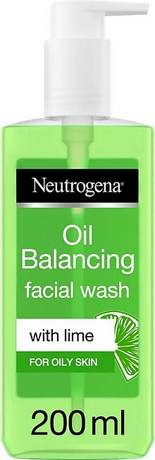 NEUTROGENA - Oil Balancing Facial Wash, Lime, For Oily Skin, 200ml