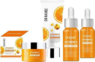 Dr Rashel Vitamin C Series Kit-pack Of 4- Deep Pore Cleansing Skin Care Products/eye Serum/facial Cleanser/face Cream/face Serum