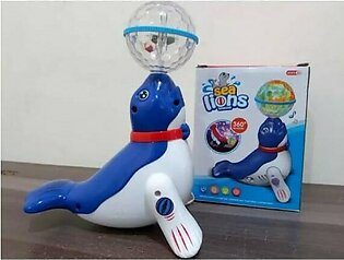 Magic Fish / Sealion with Disco Ball, Music and Lights For - Fish toy