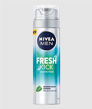 Nivea For Men - Fresh & Cool Shaving Foam, Mint Extracts, 200ml