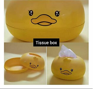 tissue box holder, office table tissue paper box, solid plastic tissue paper box,laser cur tissue box,yellow duck tissue box decore kids bedroom