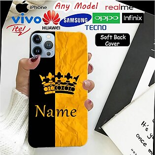 Customized Mobile Cover With Your Name - All Mobile Models - King Style Back Cover Case