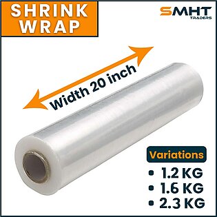 20 Inches High Quality Shrink Wrap Packing Plastic Sheet Roll | All Sizes Available For Wrapping Products