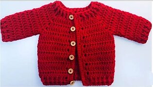 Baby Crochet Woolen Cardigan/ Sweater