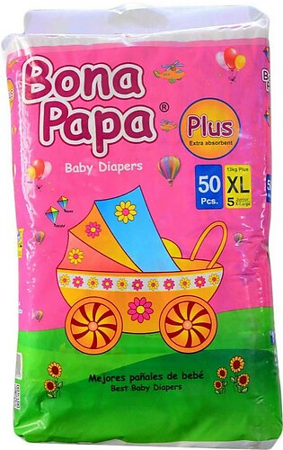 Bona Papa Plus Baby Diapers Xl Size 5 - 50pcs