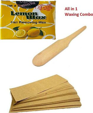 Lubna's lemon Wonder wax with spatula and 100 pcs strips