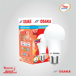 Osaka Led Bulb 7w E27 (chori - چوڑی) (day-light - سفید)