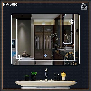 Wall Mounted Mirror With Led Light | Rectangular Led Touch Sensor Mirror | Mirror For Bathroom, Bedroom, Drawing Room, Washbasin. L-095