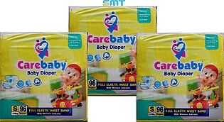 Care Baby Diapers Size-2 Small 3-6kg (96 Pcs Pack)pack Of 3