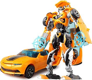 Kids Toy Action Figure Transformers Bumblebee Robot Actual Convertible Car Gift