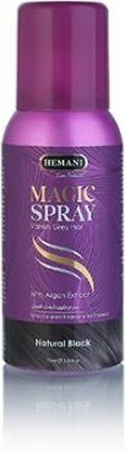 𝗛𝗘𝗠𝗔𝗡𝗜 𝗛𝗘𝗥𝗕𝗔𝗟𝗦 - Magic Hair Spray Instant Color - Natural Black