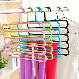 Pack Of 4 Multicolors Cloth Hanger 5 Layer