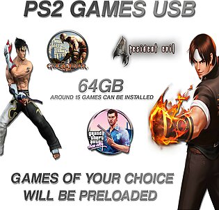 64 gb , 32 gb Usb with Pre loaded PS2 Games