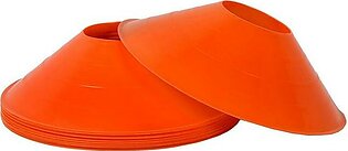Set Of 10 - Football Soccer Disc Cone Track Space Marker - Orange