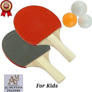 Table Tennis Racket Set with Three Balls For Kids