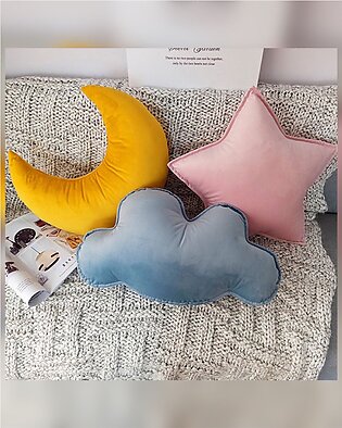 Set Of 3 Soft Velvet Decorative Kids Room/babies Cot Cushions- Babies Craddle Nursery Cushions