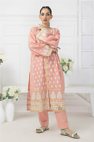 Salitex Stitched Solid 2 Piece (shirt / Trouser) For Woman And Girls - Lawn - Design Code: Cps23al008xs