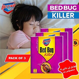 Pack Of 3 - Khatmal Killer - Bed Bugs Killer - Insect Killer - Bed Bug Killer Powder - Instant Killer - Killing Powder Best For Home , Office , Bedrooms By Active Clean