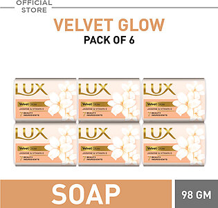 RS. 80 OFF ON PACK OF 6 LUX VELVET GLOW SOAP 98 GM