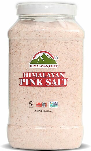Himalayan Chef Pink Salt Fine - 2.2 Kg | Large Plastic Jar