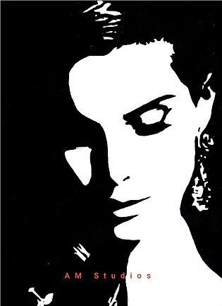 Painting lady Black & White On Canvas, Acrylic Painting, Dinning Room, Kitchen, Coffee Shop, Bedroom, Drawing Room, Gift For Wedding, Birthday, New Year, School, College, Handmade Home Decor, Valentine