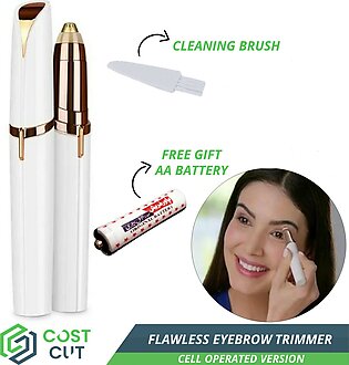 Costcut Flawless Eyebrow Trimmer Hair Remover Pocket Size Painless Face Hair Removing Machine Flawless Brows Eyebrow Hair Remover Machine Pen Electric Shaver For Women