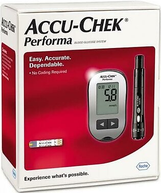 Accu Chek Check Blood Glucose Monitoring Performa Set Complete Accuracy Sugar Check Test Kit.