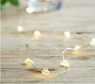 LED Golden Hearts Long Length Fairy Light