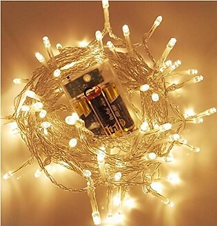 Battery Operated Still Fairy Lights - Battery Operated 15 Feet Length Warm Color/ Golden Color For Home/ Party Decoration / Aa Battery Fairy Light / Cell Fairy Light