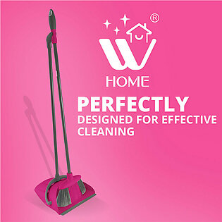 Wbm Broom Brush, Ergnomic Desing Suitable For Multipurpose Cleaning Broom Brush With Dustpan Set