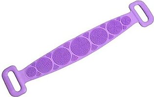Silicone Bath Body Brush Scrubber Soft Rubbing High Quality Exfoliating Massage For Shower Cleaning Bathroom Strap Belt Back Wash Clean Scrub Magic Skin Scrubber Brush Home Remove Stains Tool Medical 70cm Flexible Loofah Friction Comfort Double Sided