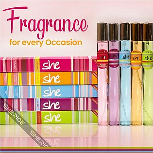 PACK OF 5 SHE Pen Pocket Perfume-35ml, EAU DE Fragrance/NATURAL SPRAY for Women of ALL AGES, Cool & Sexy lightweight portable easily carriable pocket size perfume, FANTASTIC Fragrance, Pencil Perfume