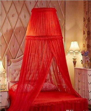 Mosquito Net Bed-red