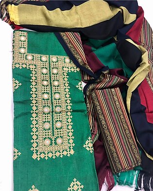 Winter Zarri Shawl & Zarri Trouser Embroidered Dress