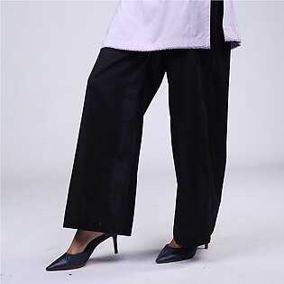 Maahru - Trouser For Women -  Eastern Black Line Bottom