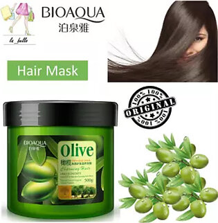 BIOAQUA Olive Hair Keratin Mask Moisturizing Deep Repair Frizz For Dry Damaged Hair Smooth 500g BQY0030